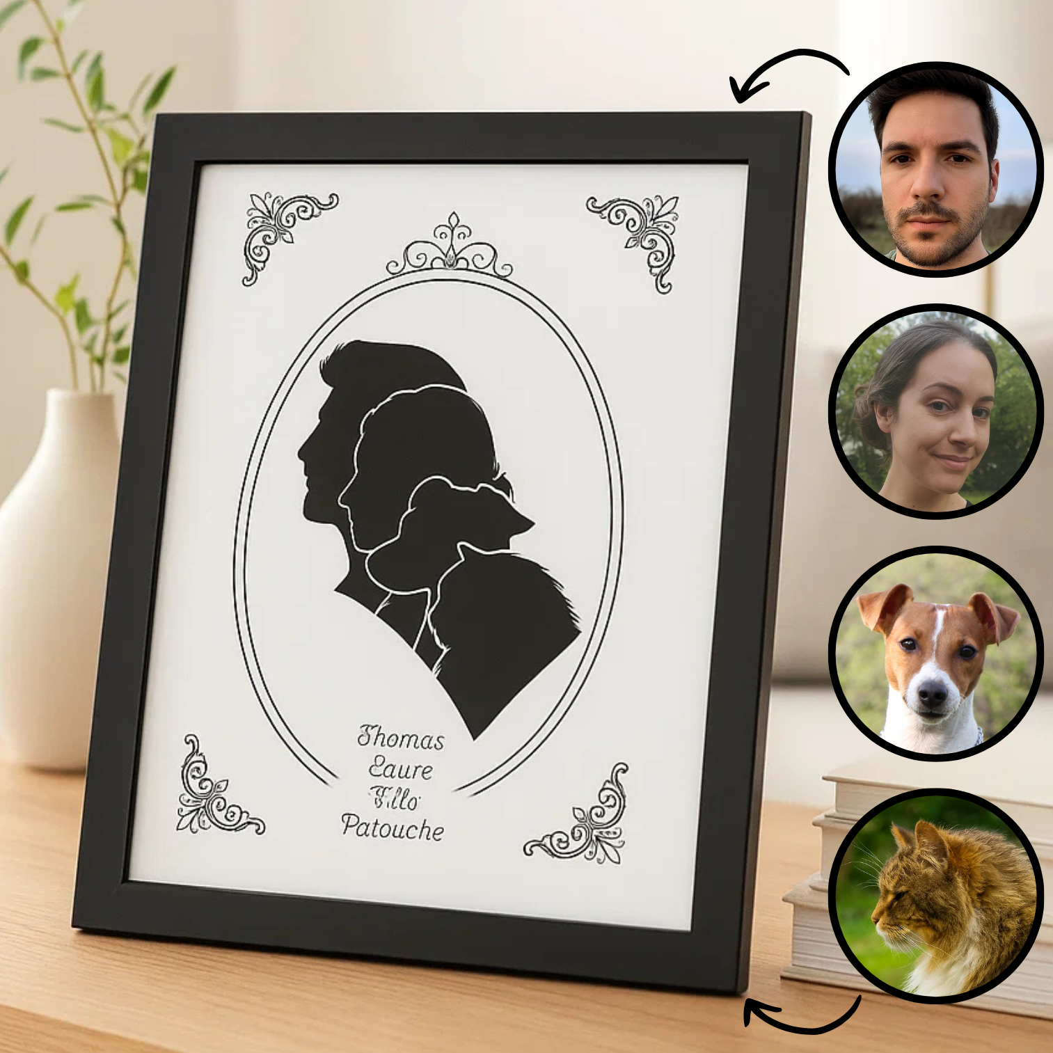 Silhouette victorienne personnalisée