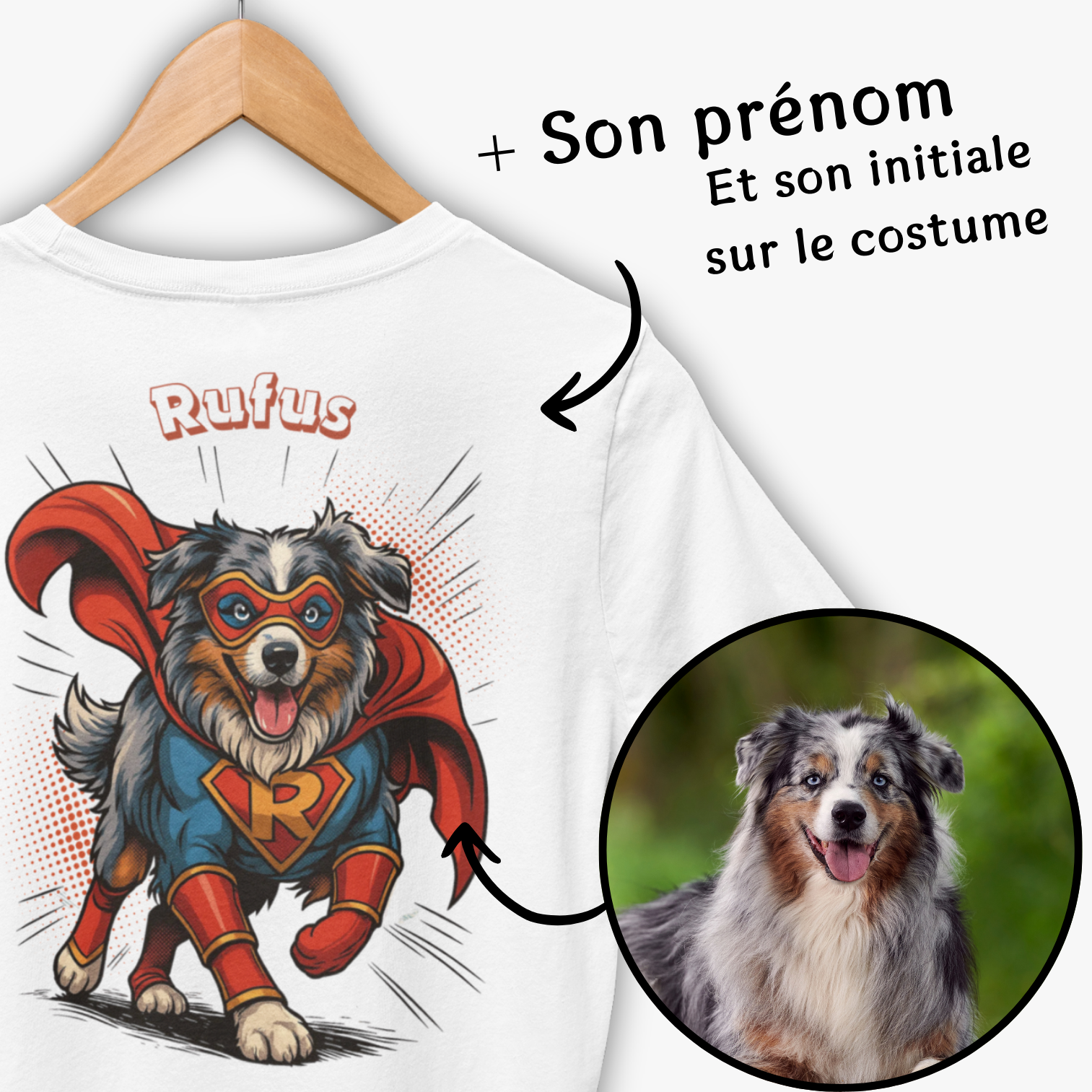 T-shirt Héro personnalisé