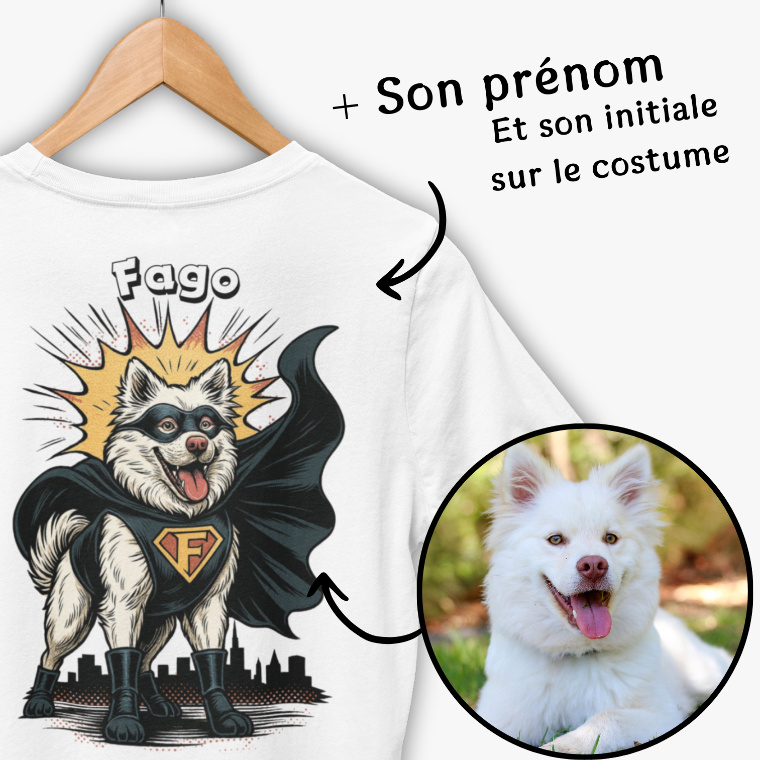 T-shirt Héro personnalisé