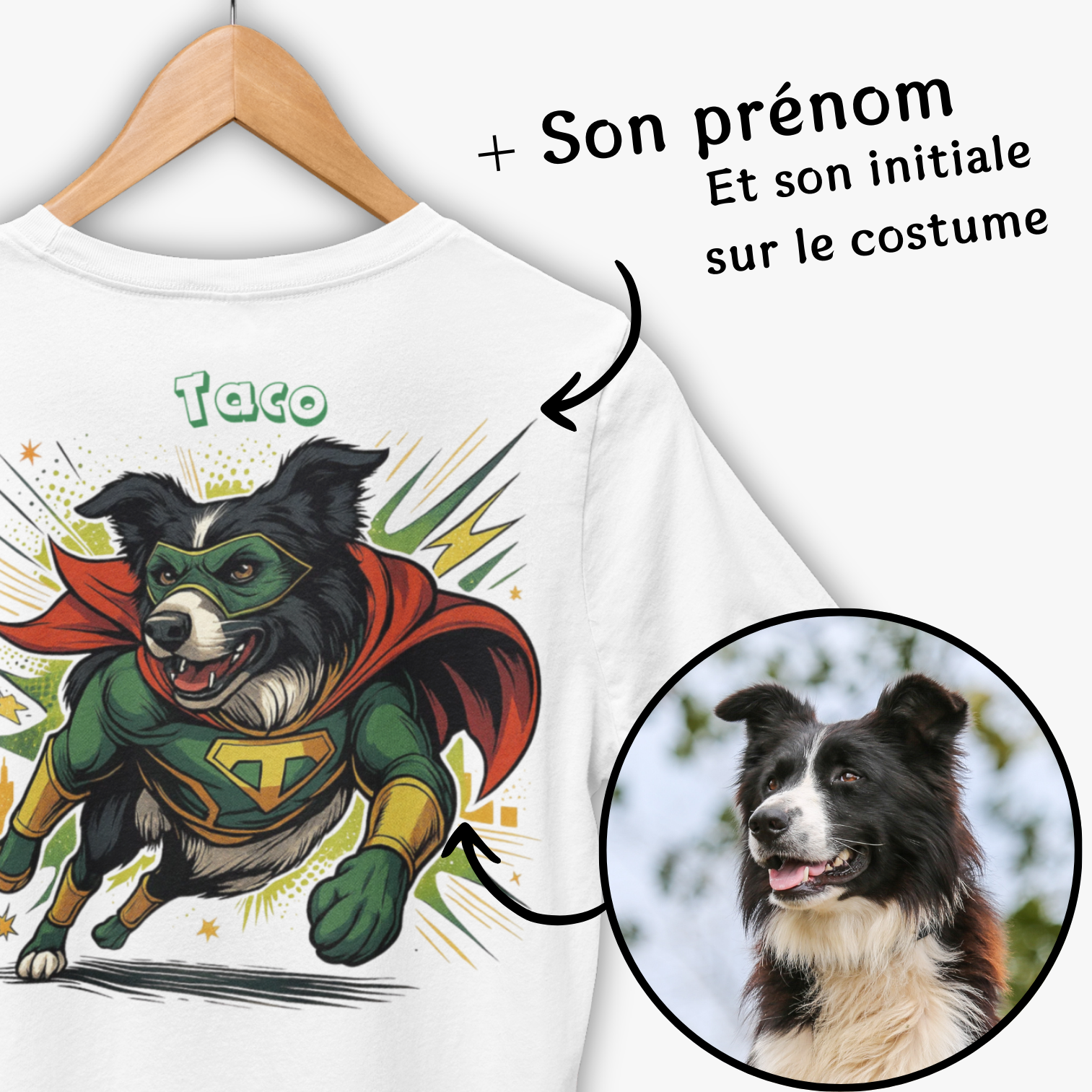 T-shirt Héro personnalisé
