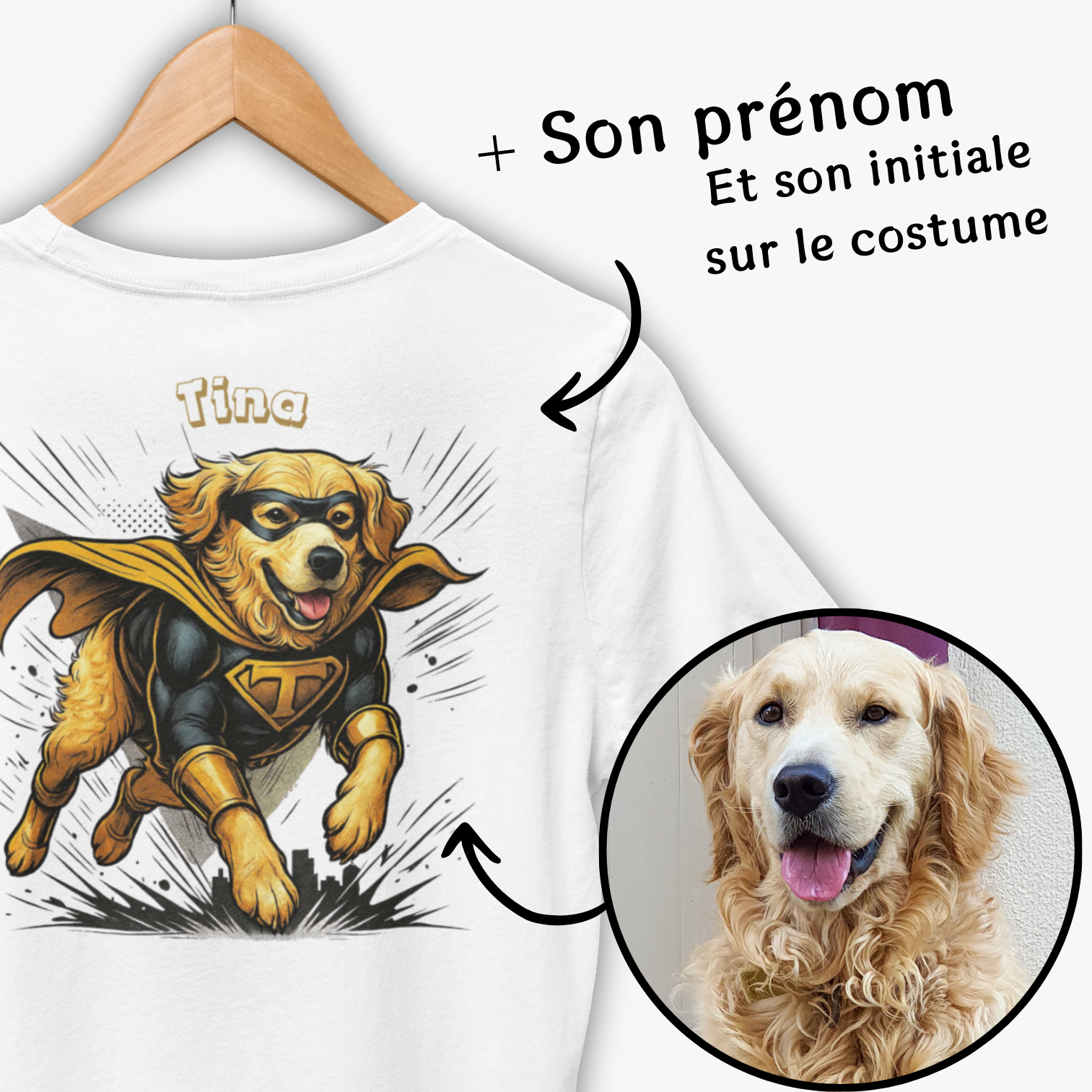 T-shirt Héro personnalisé