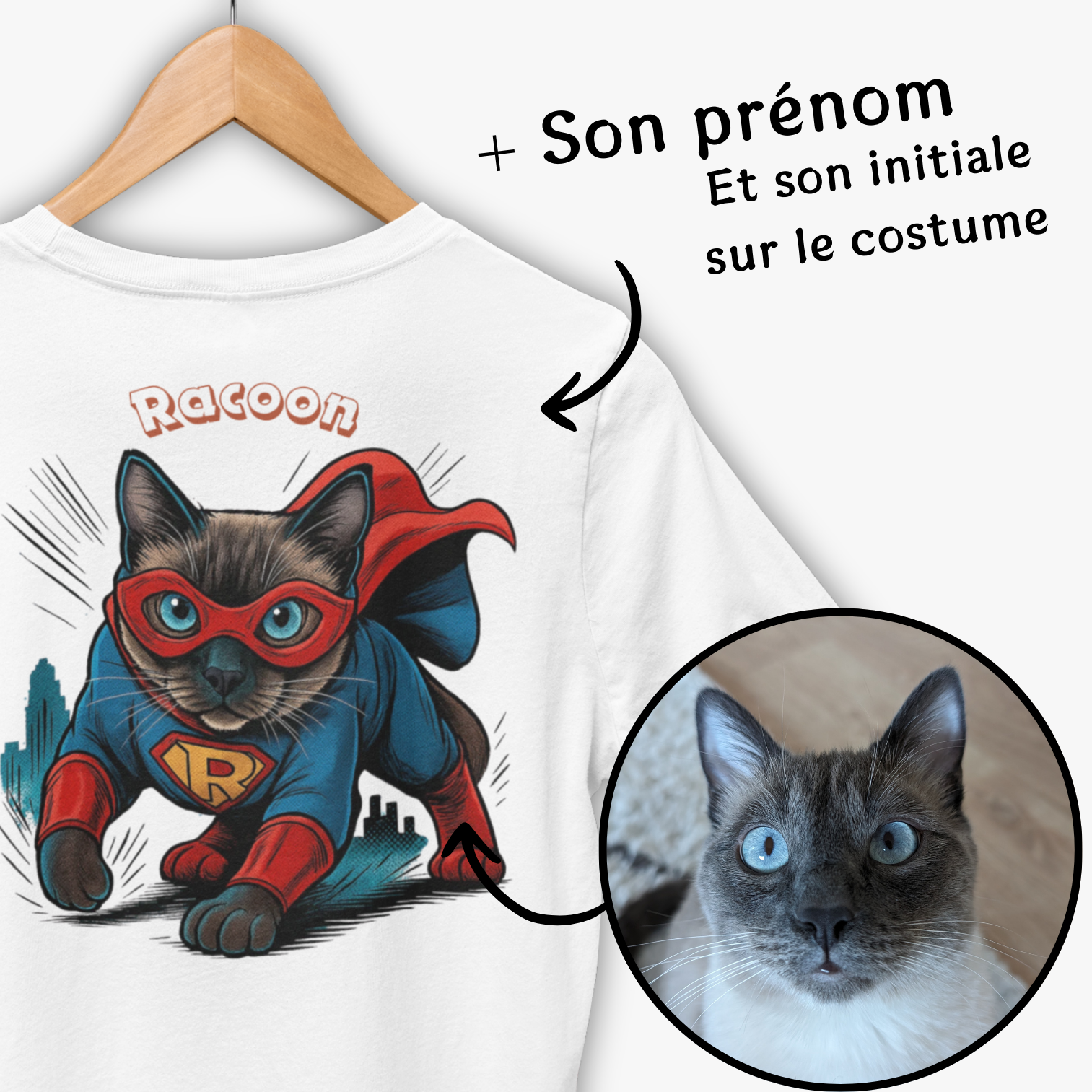 T-shirt Héro personnalisé