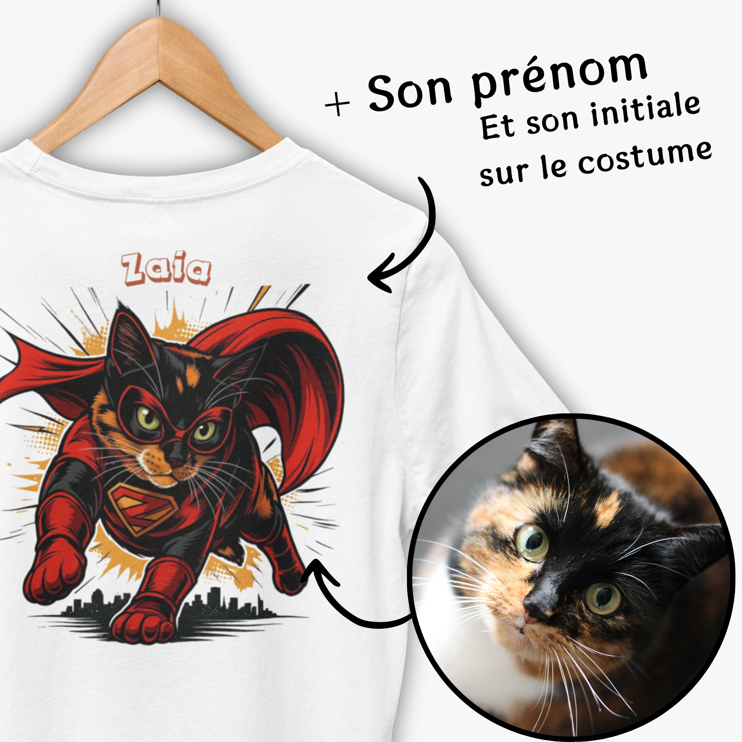 T-shirt Héro personnalisé