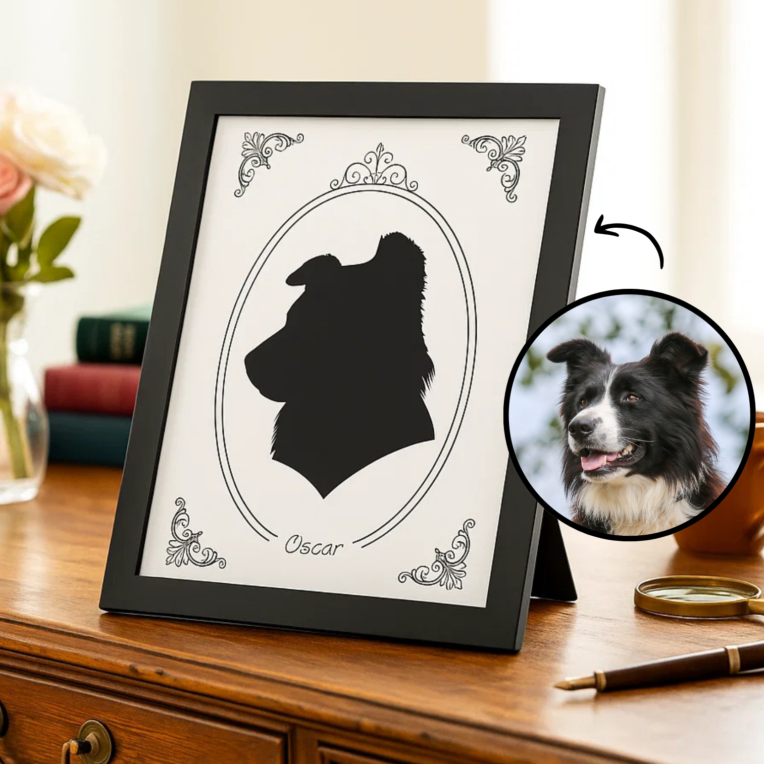 Silhouette victorienne personnalisée