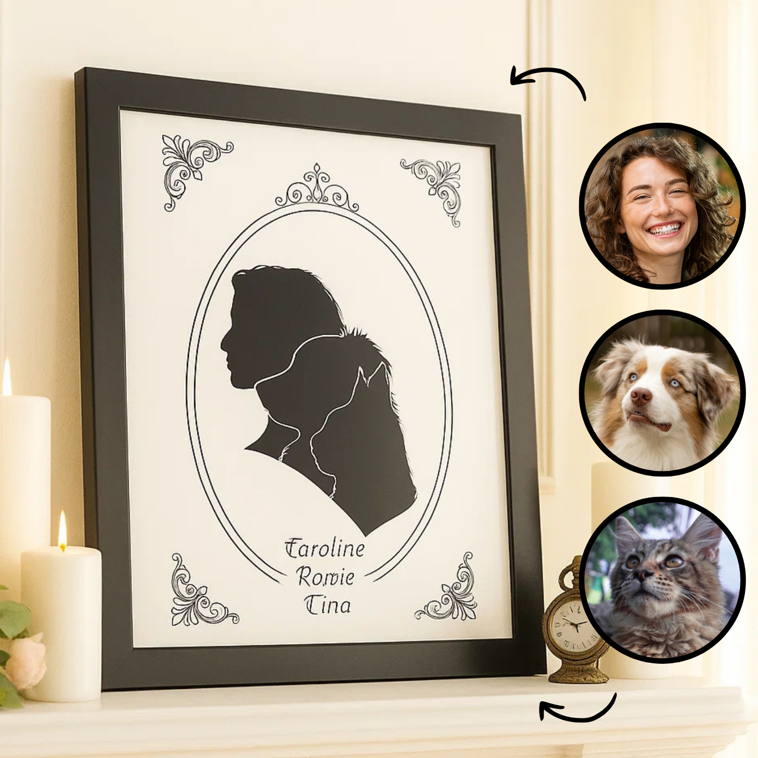 Silhouette victorienne personnalisée