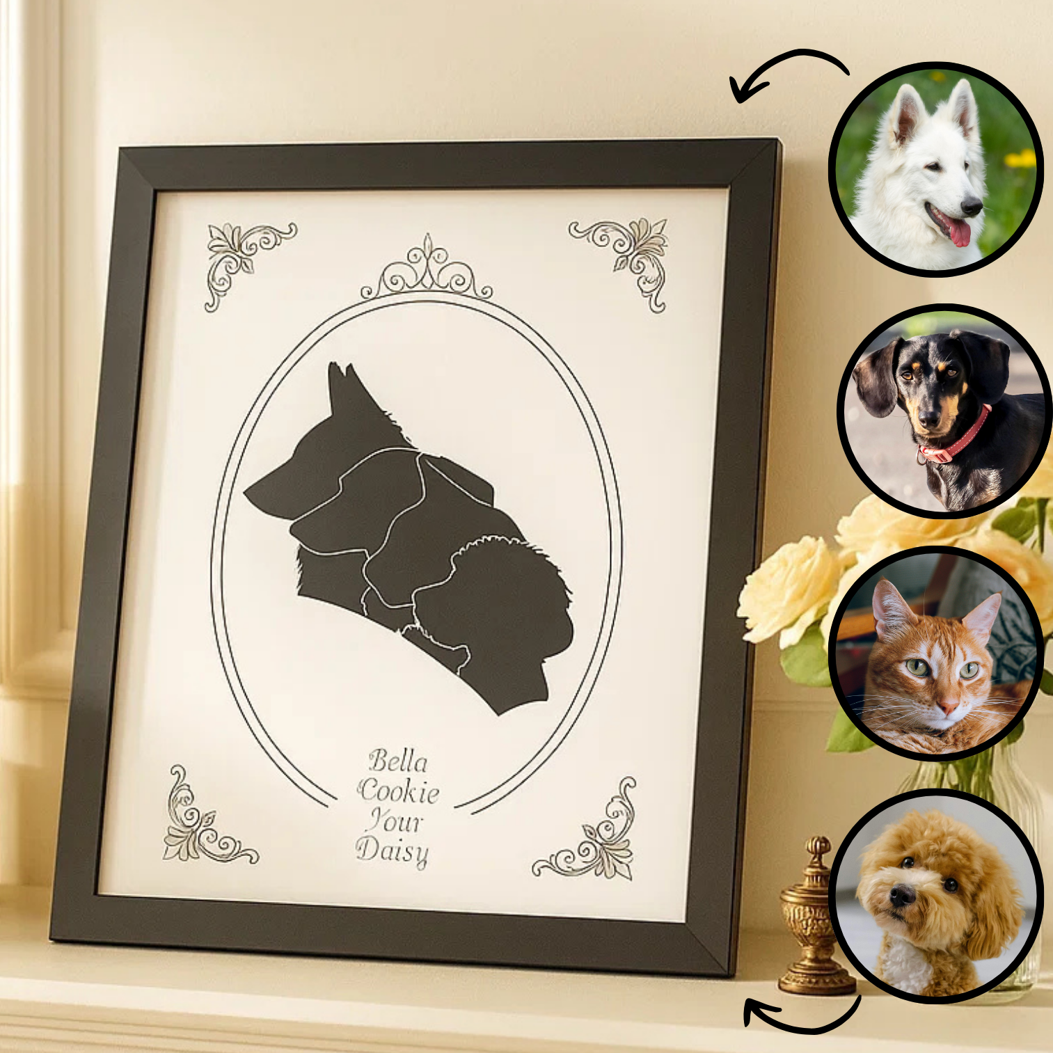 Silhouette victorienne personnalisée